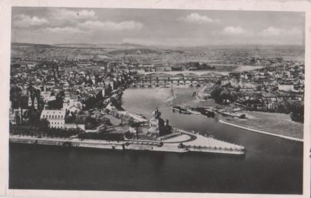 Koblenz - Moselmündung - 1954 Koblenz - Moselmündung - 1954