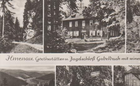 Ilmenau - Jagdschloß Gabelbach - ca. 1965 Ilmenau - Jagdschloß Gabelbach - ca. 1965