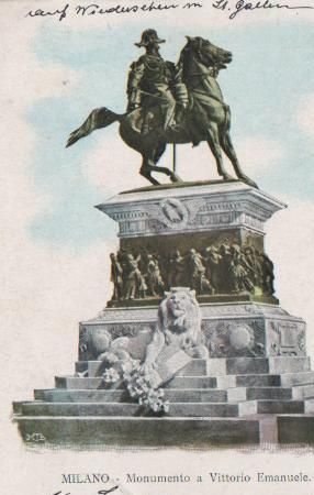 Italien - Milano Mailand - Monumento Vittorio Emanuele - 1904 Italien - Milano Mailand - Monumento Vittorio Emanuele - 1904
