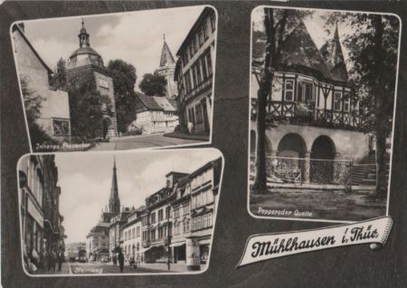 Mühlhausen - u.a. Inneres Frauentor - 1963 Mühlhausen - u.a. Inneres Frauentor - 1963