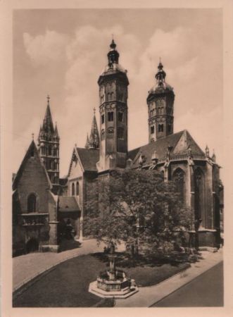 Naumburg - Dom, Blick von Südosten - 1957 Naumburg - Dom, Blick von Südosten - 1957
