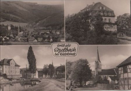 Uhlstädt-Kirchhasel, Etzelbach - mit 4 Bildern - 1972 Uhlstädt-Kirchhasel, Etzelbach - mit 4 Bildern - 1972