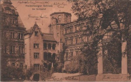Heidelberg - Schloss, Schlosshof - ca. 1930 Heidelberg - Schloss, Schlosshof - ca. 1930