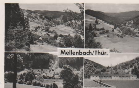 Mellenbach - Schwimmbad, Bergbahn - 1960 Mellenbach - Schwimmbad, Bergbahn - 1960