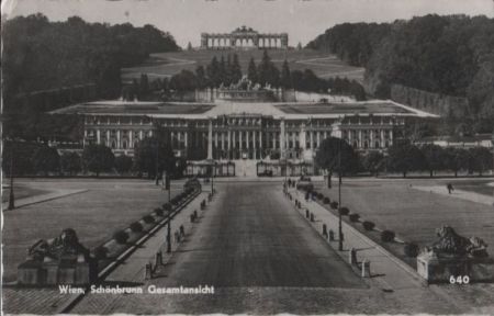 Österreich - Wien - Schönbrunn Gesamtansicht - 1957 Österreich - Wien - Schönbrunn Gesamtansicht - 1957