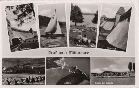 Möhnesee - u.a. Segelsport - ca. 1960 Möhnesee - u.a. Segelsport - ca. 1960