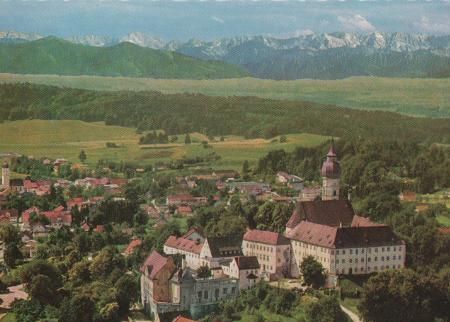 Kloster Andechs Luftbild - ca. 1975 Kloster Andechs Luftbild - ca. 1975