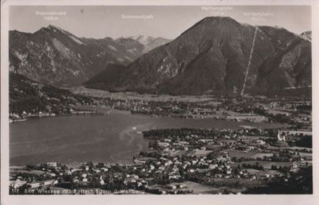 Bad Wiessee - mit Rottach-Egern und Wallberg - 1952 Bad Wiessee - mit Rottach-Egern und Wallberg - 1952