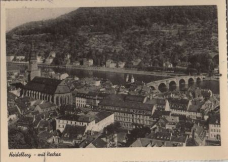 Heidelberg - mit Neckar - 1957 Heidelberg - mit Neckar - 1957