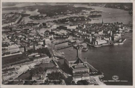 Schweden - Stockholm - Flygfoto - 1938 Schweden - Stockholm - Flygfoto - 1938