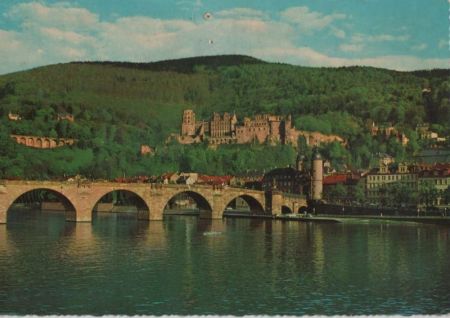 Heidelberg - Schloss und alte Neckarbrücke - 1969 Heidelberg - Schloss und alte Neckarbrücke - 1969