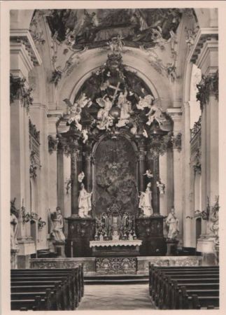 Rott am Inn - Benediktinerabteikirche, Hochaltar - ca. 1960 Rott am Inn - Benediktinerabteikirche, Hochaltar - ca. 1960