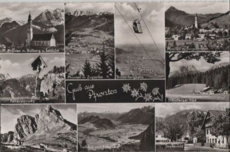 Pfronten - u.a. Tiefblick vom Edelsberg - 1956 Pfronten - u.a. Tiefblick vom Edelsberg - 1956