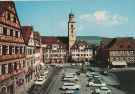 Bad Mergentheim - Marktplatz - 1984 Bad Mergentheim - Marktplatz - 1984