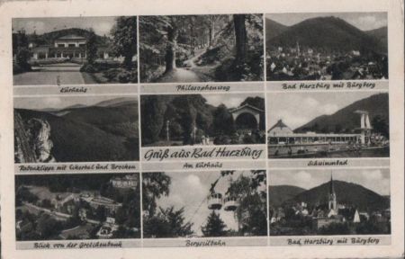 Bad Harzburg - u.a. Bergseilbahn - 1955 Bad Harzburg - u.a. Bergseilbahn - 1955