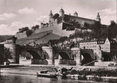 Würzburg - Alte Mainbrücke - ca. 1965 Würzburg - Alte Mainbrücke - ca. 1965