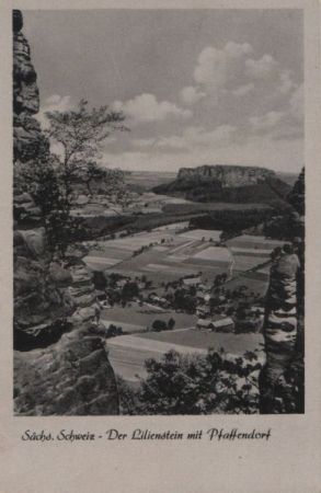 Königstein-Pfaffendorf - Lilienstein - 1954 Königstein-Pfaffendorf - Lilienstein - 1954
