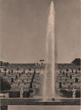 Potsdam, Sanssouci - Gartenfront des Schlosses - 1967 Potsdam, Sanssouci - Gartenfront des Schlosses - 1967