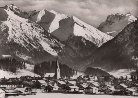 Oberstdorf - mit Krottenspitzen - 1963 Oberstdorf - mit Krottenspitzen - 1963