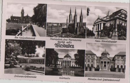 Wiesbaden - u.a. Hauptbahnhof - ca. 1955 Wiesbaden - u.a. Hauptbahnhof - ca. 1955