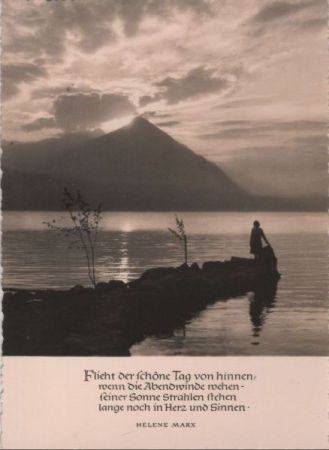 Berg vor Sonne am See - 1965 Berg vor Sonne am See - 1965
