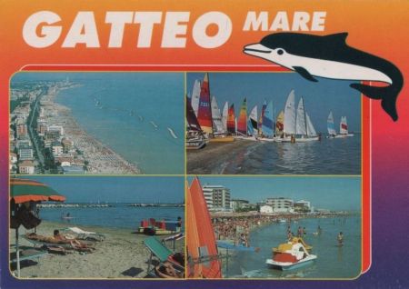 Italien - Gatteo - 4 Teilbilder - ca. 1985 Italien - Gatteo - 4 Teilbilder - ca. 1985