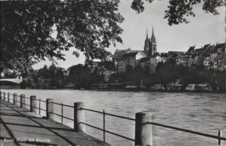 Schweiz - Basel - Le Rhin et la Cathedrale - ca. 1955 Schweiz - Basel - Le Rhin et la Cathedrale - ca. 1955