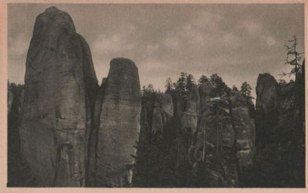 Tschechien - Adrspachske skaly - Panorama - 1926 Tschechien - Adrspachske skaly - Panorama - 1926