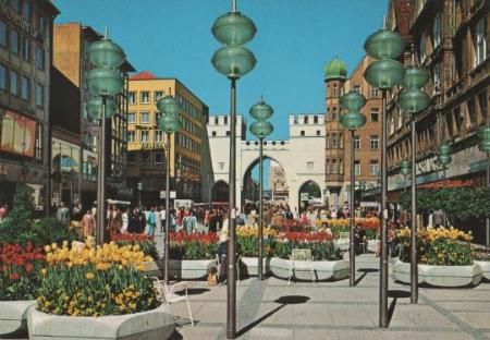 München - Fußgängerzone - ca. 1985 München - Fußgängerzone - ca. 1985