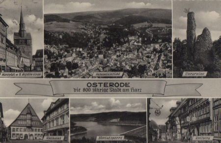 Osterode - u.a. Rathaus - ca. 1955 Osterode - u.a. Rathaus - ca. 1955