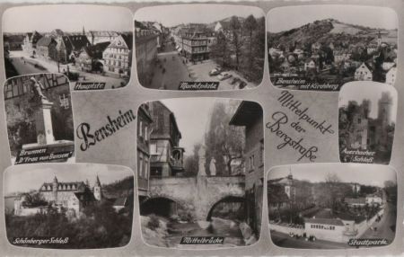 Bensheim - mit 8 Bildern - ca. 1960 Bensheim - mit 8 Bildern - ca. 1960