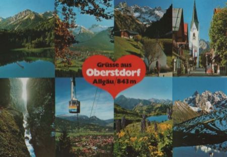 Oberstdorf - u.a. Kirchstraße - ca. 1995 Oberstdorf - u.a. Kirchstraße - ca. 1995