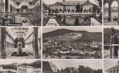 Bad Kissingen - Brunnenhalle, Wandelhalle, Kurpark, Kurhaus, Saale, Arkaden, Rosengarten Bad Kissingen - Brunnenhalle, Wandelhalle, Kurpark, Kurhaus, Saale, Arkaden, Rosengarten