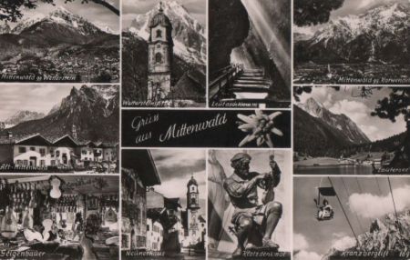 Mittenwald - u.a. Kranzberglift - ca. 1960 Mittenwald - u.a. Kranzberglift - ca. 1960