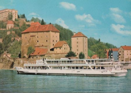 Passau - Donau mit Feste Oberhaus - ca. 1975 Passau - Donau mit Feste Oberhaus - ca. 1975