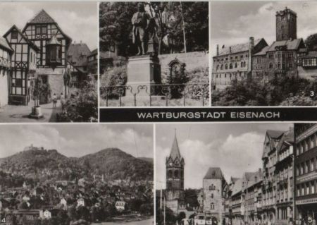 Eisenach - u.a. Platz der Deutsch-Sowjetischen-Freundschaft - ca. 1975 Eisenach - u.a. Platz der Deutsch-Sowjetischen-Freundschaft - ca. 1975