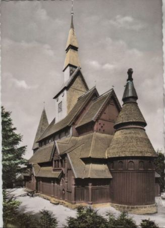 Goslar Hahnenklee - Holzkirche - 1960 Goslar Hahnenklee - Holzkirche - 1960