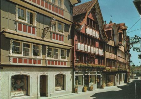 Schweiz - Appenzell - Hauptgasse - 1981 Schweiz - Appenzell - Hauptgasse - 1981
