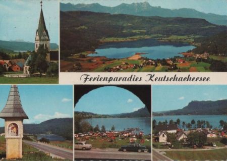 Österreich - Keutschacher See - u.a. Bildstock am Rauschelesee - 1973 Österreich - Keutschacher See - u.a. Bildstock am Rauschelesee - 1973