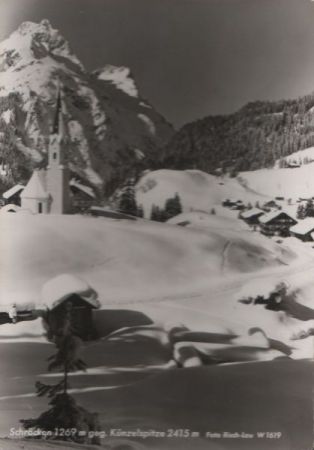 Österreich - Schröcken - gegen Künzelspitze - 1958 Österreich - Schröcken - gegen Künzelspitze - 1958