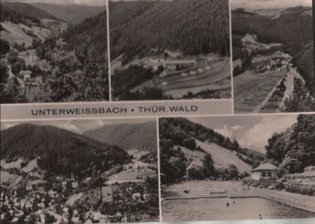 Unterweißbach - 5 Teilbilder - ca. 1975 Unterweißbach - 5 Teilbilder - ca. 1975