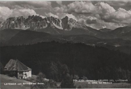 Italien - Renon - Ritten - Latemar - ca. 1960 Italien - Renon - Ritten - Latemar - ca. 1960