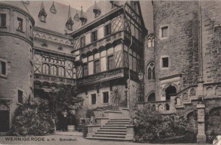 Wernigerode - Schloßhof - ca. 1935 Wernigerode - Schloßhof - ca. 1935