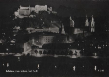 Österreich - Salzburg - vom Imberg bei Nacht - ca. 1965 Österreich - Salzburg - vom Imberg bei Nacht - ca. 1965