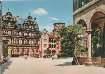 Heidelberg - Schloßhof - 1961 Heidelberg - Schloßhof - 1961
