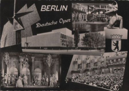 Berlin-Charlottenburg, Deutsche Oper - mit 5 Bildern - 1965 Berlin-Charlottenburg, Deutsche Oper - mit 5 Bildern - 1965