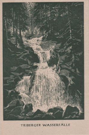 Triberg - Wasserfall, nummerierte Karte - ca. 1955 Triberg - Wasserfall, nummerierte Karte - ca. 1955