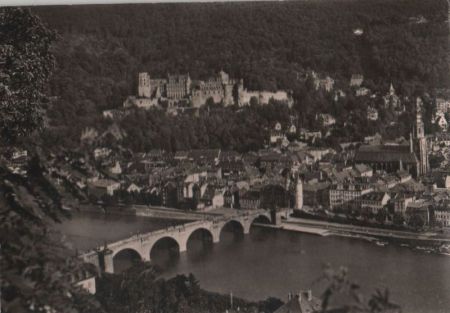 Heidelberg - Blick vom Philosophenweg - 1961 Heidelberg - Blick vom Philosophenweg - 1961