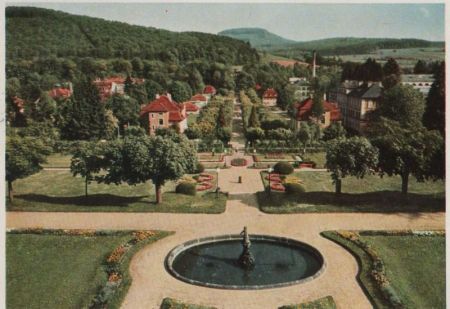 Bad Brückenau - Blick vom Fürstenhof - 1957 Bad Brückenau - Blick vom Fürstenhof - 1957