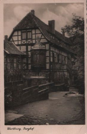 Eisenach - Wartburg, Burghof - ca. 1950 Eisenach - Wartburg, Burghof - ca. 1950